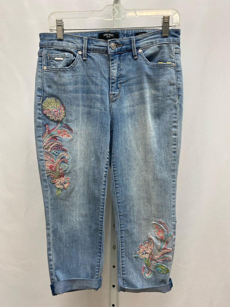 Nine West Size 6 Denim Crop/Capri