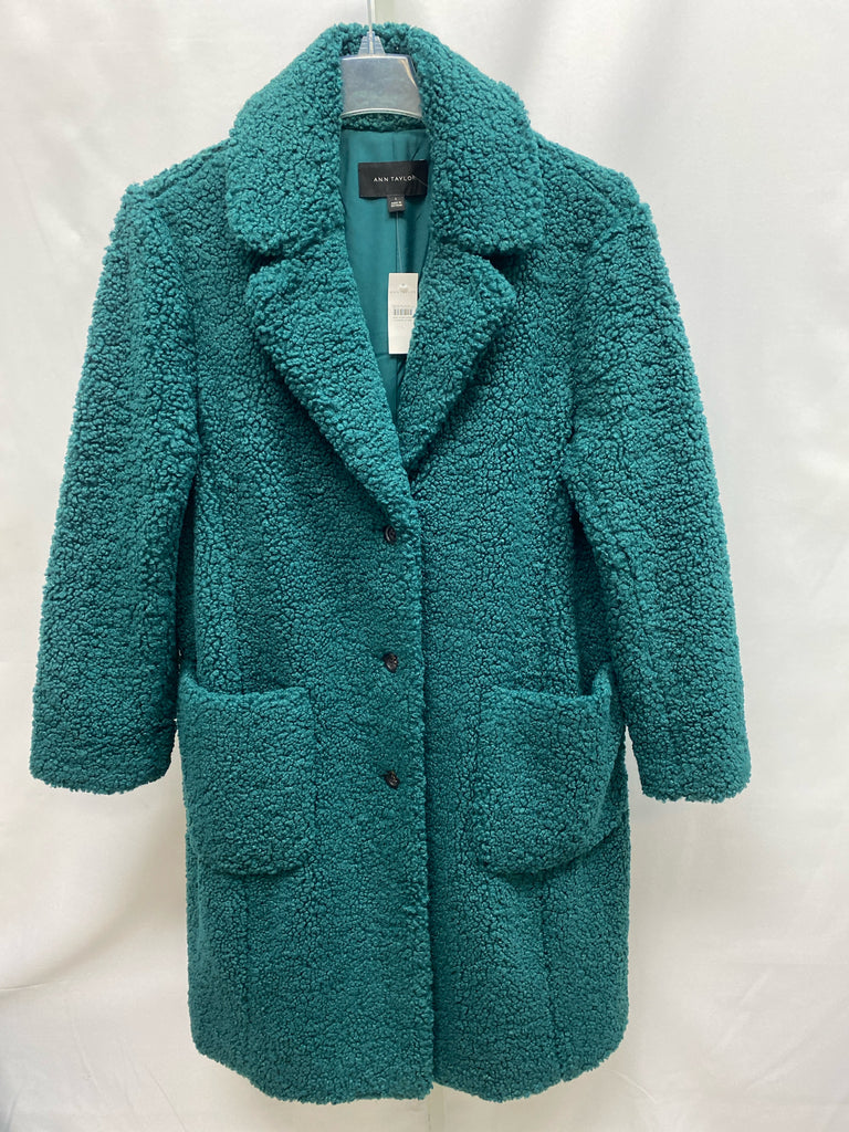 Size Large Ann Taylor Green Jacket/Outerwear