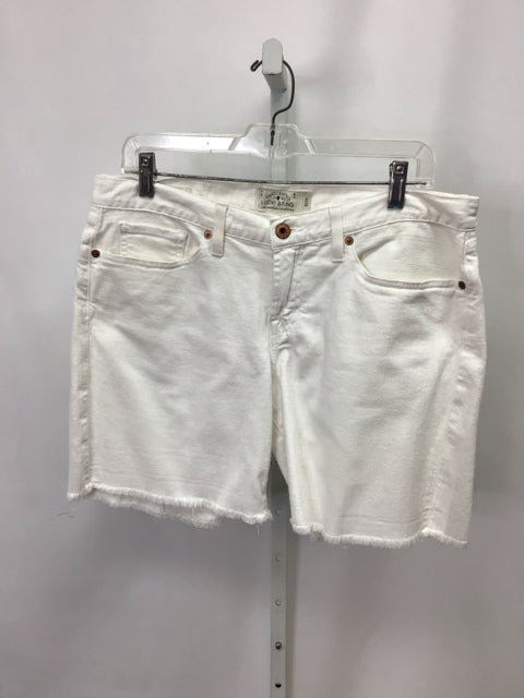 Lucky Brand Size 12 White Denim Shorts