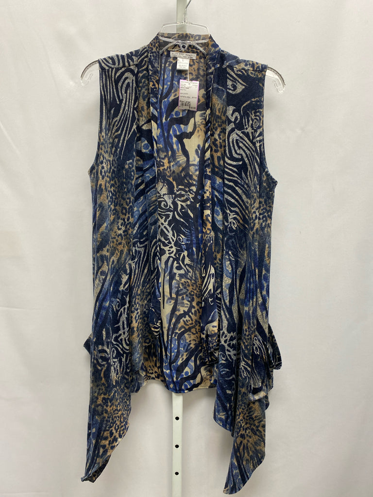 Alberto Makali Size Large Blue Print Vest/Top