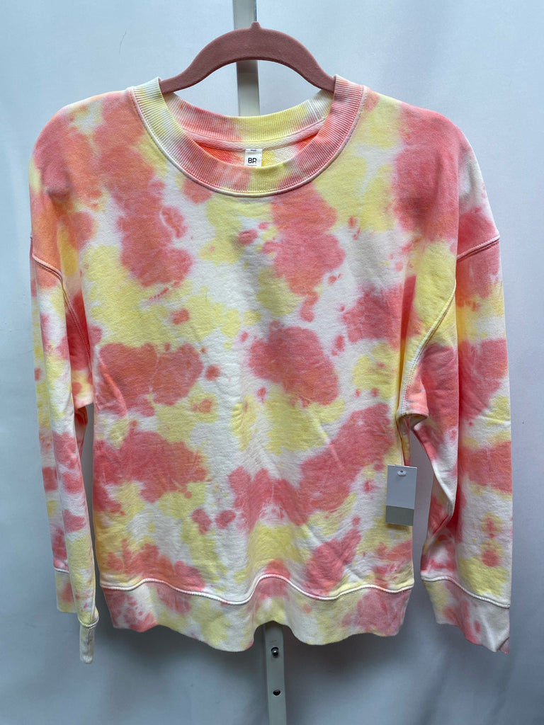 BP Size Small Pink/Yellow Long Sleeve Top