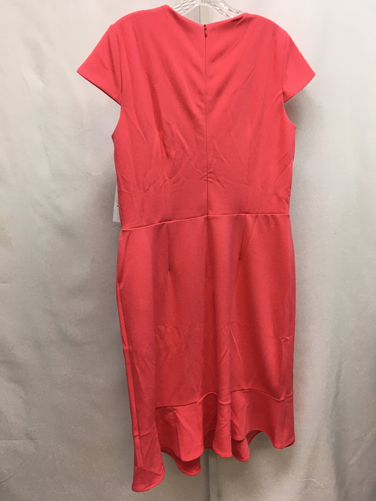 London Style Size 14 coral Short Sleeve Dress