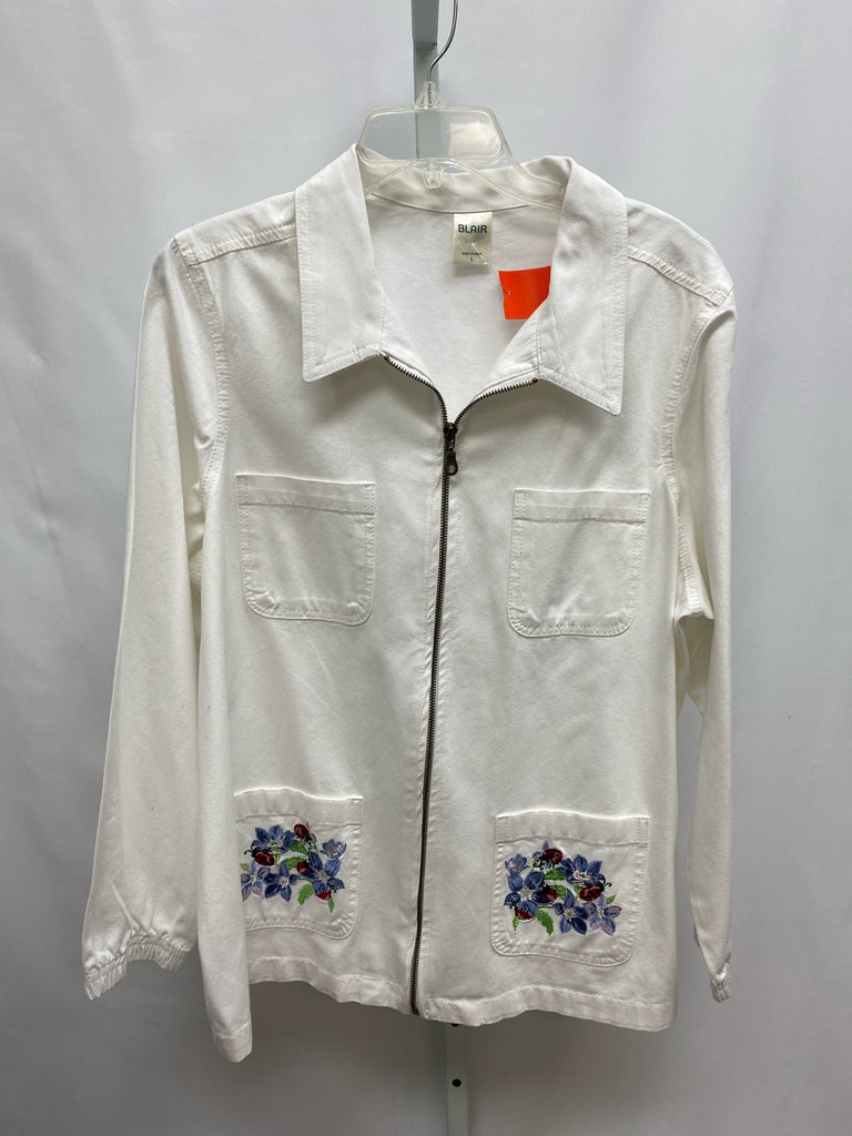 Blair Size Large White Jacket/Top