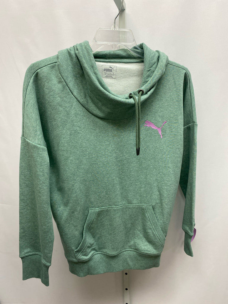 Puma Size Large Green Heather Hoodie