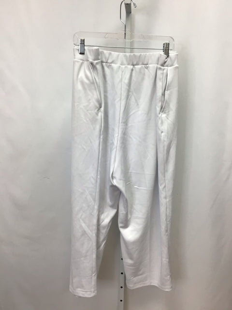 Susan Graver Size 2X White Crop/Capri