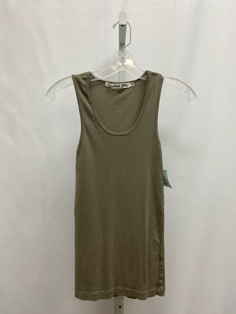 Michael Stars Size One Size Olive Sleeveless Top