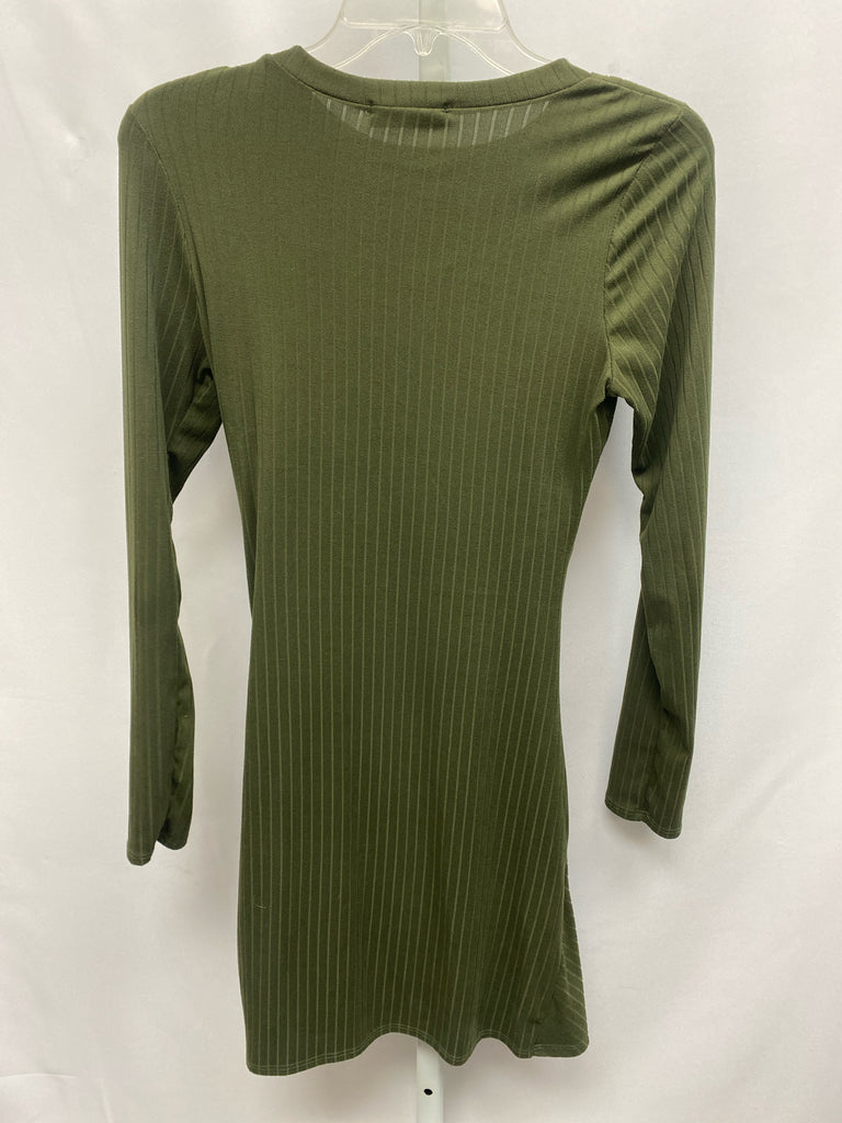 Size Medium Altar'd State Olive Long Sleeve Dress