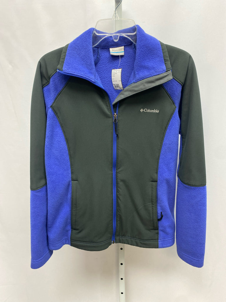 Columbia Size Large Gray/Blue Jacket/Outerwear