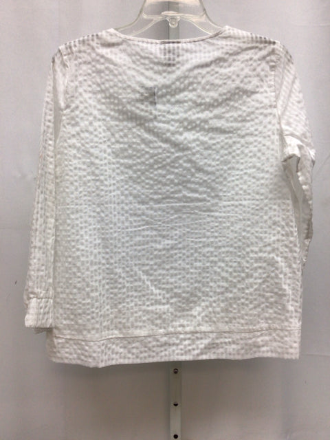 a new day Size Small White Long Sleeve Top