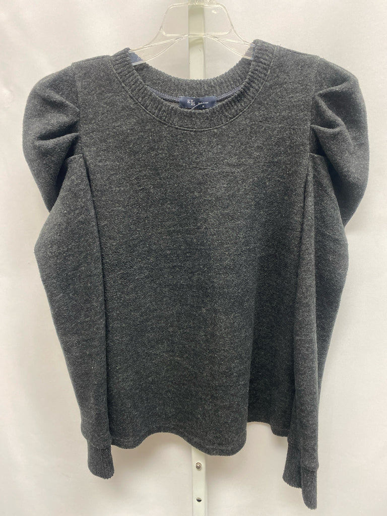 KLd. Size Medium Charcoal Long Sleeve Top