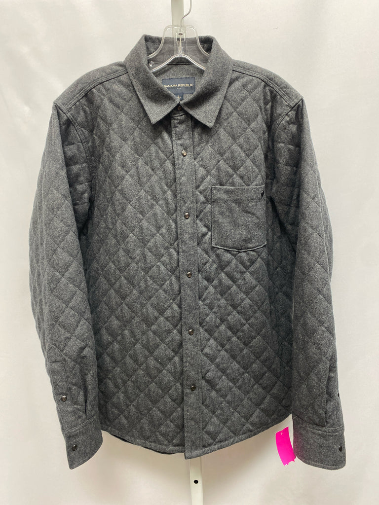 Banana Republic Size Medium Gray Jacket/Outerwear