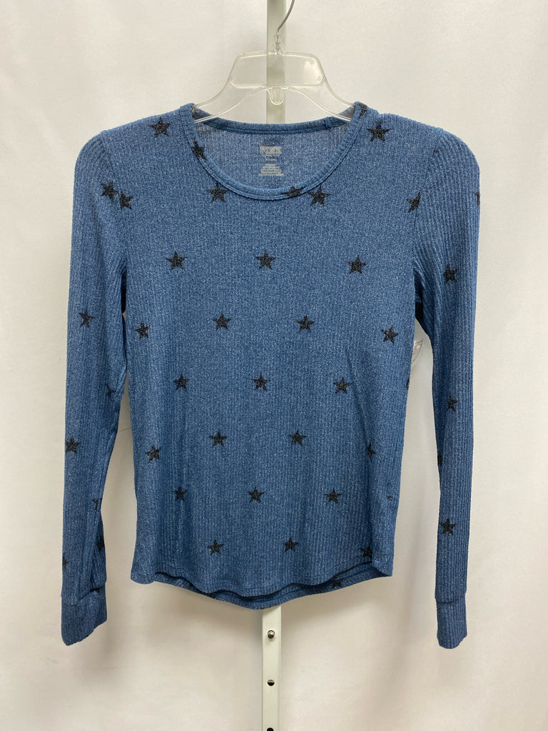 Pink Size Medium Blue Heather Long Sleeve Top