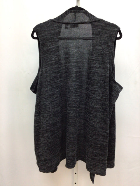 LOGO Size 2X Black Heather Vest