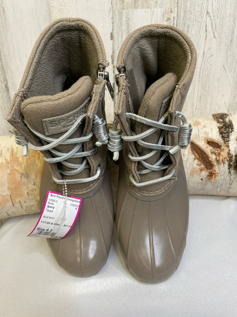 Sperry Size 6.5 Taupe Boots