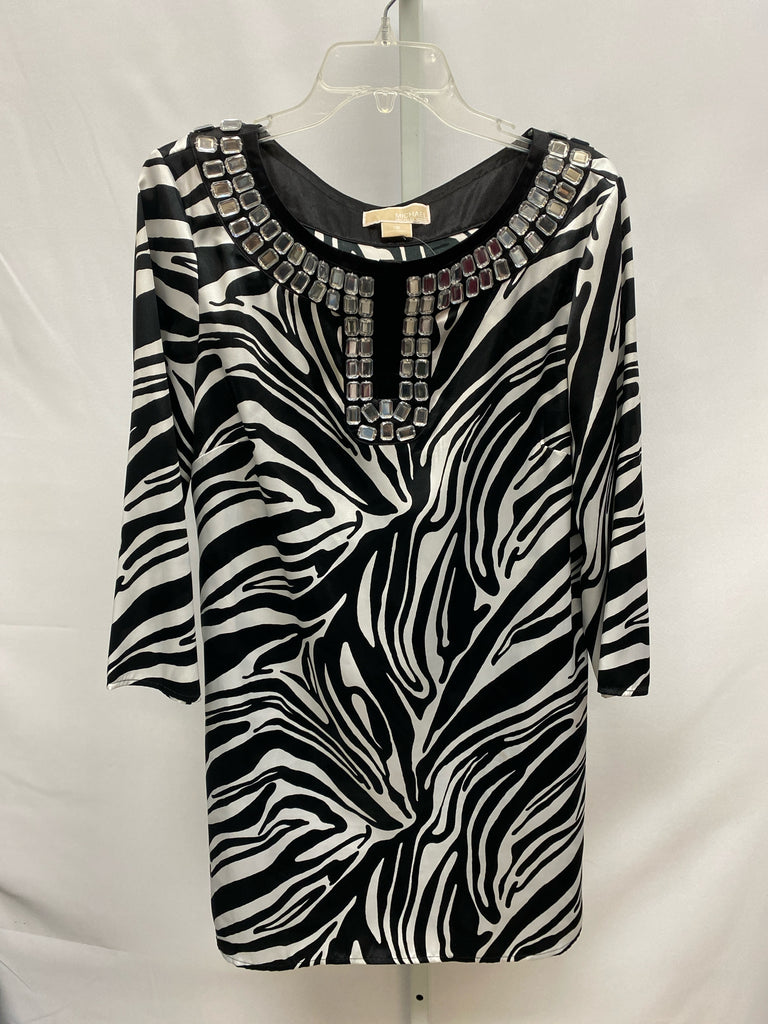 Michael Kors Size 12 Black Animal Tunic