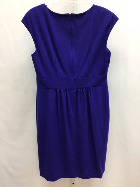 Size 12 Evan Piccone Blue Short Sleeve Dress