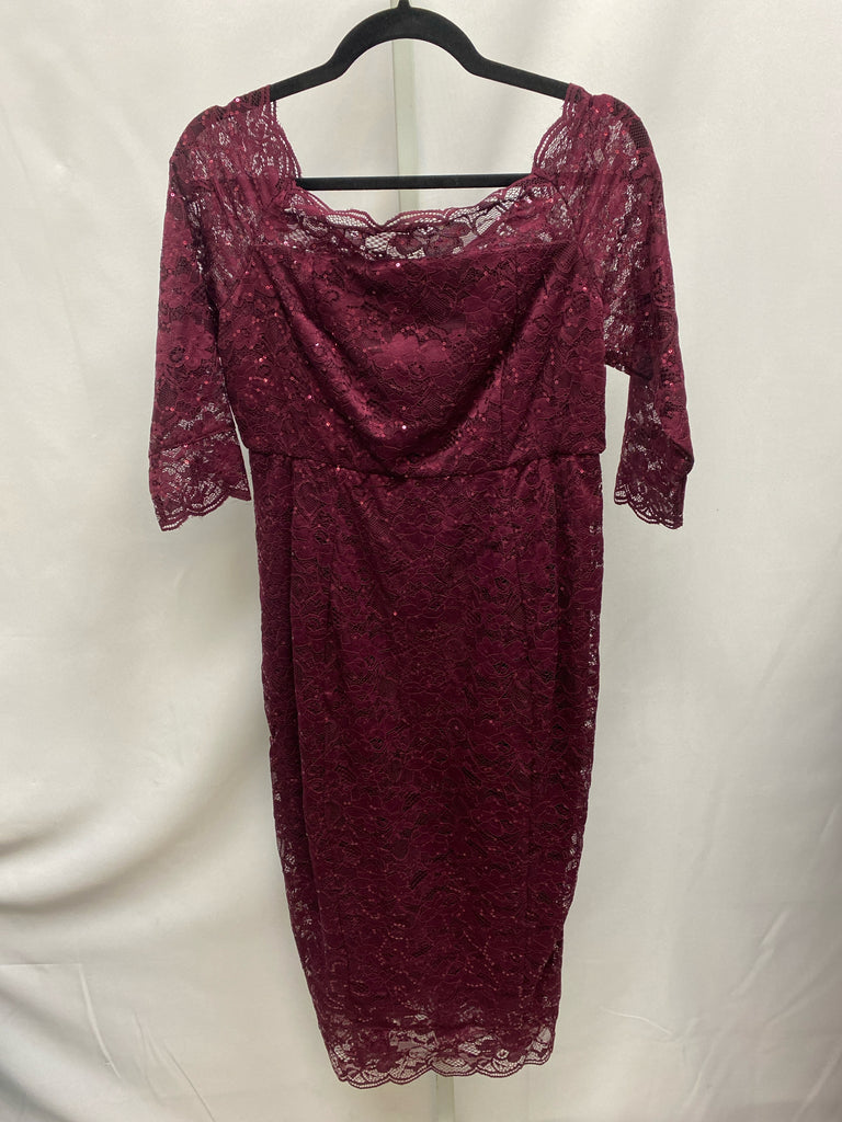 Size 12 Torrid Burgandy Dress