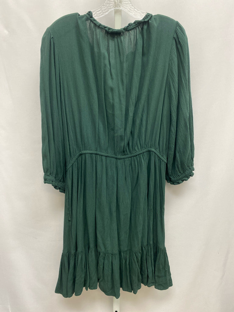 Size Large KNOX ROSE Green 3/4 Sleeve Dress