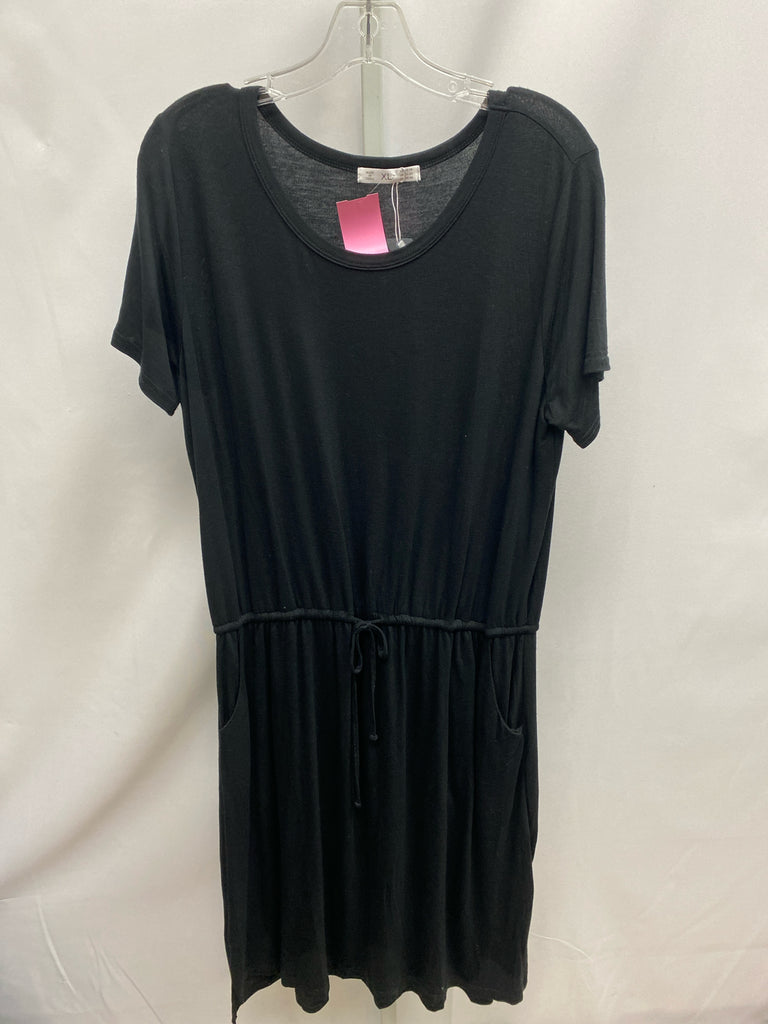 Size XL Black Short Sleeve Dress