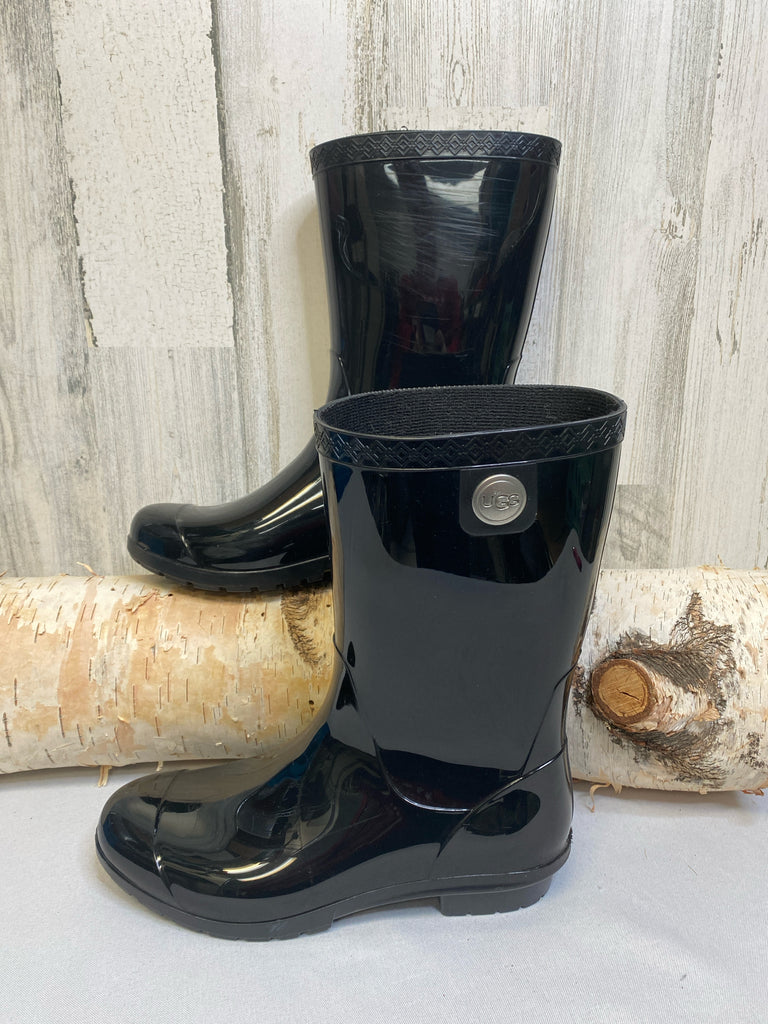 Ugg Size 7 Black Rain Boot Boots