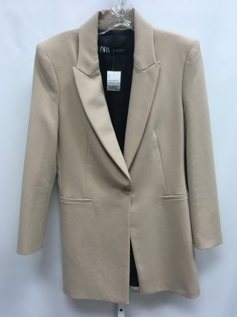 Zara Size Medium Tan Blazer