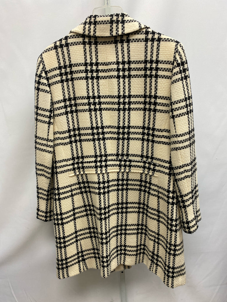 Size 14 Anne Klein Cream/Black Coat