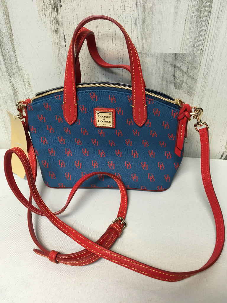 Dooney & Bourke Blue/Red Designer Handbag