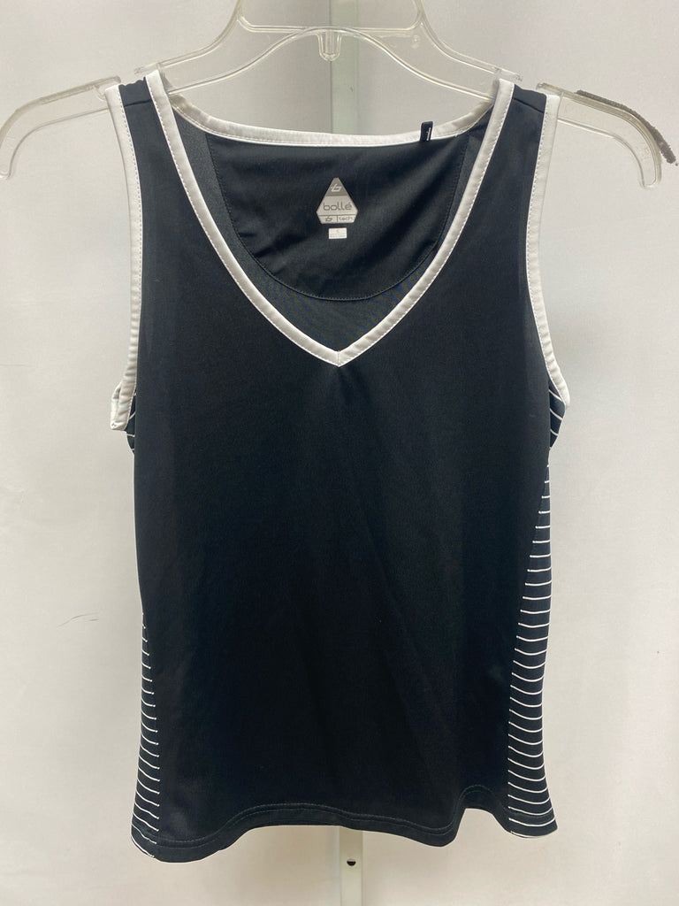 bolle Size Small Black/White Sleeveless Top