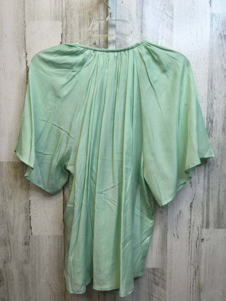 H&M Size Large Green Short Sleeve Top