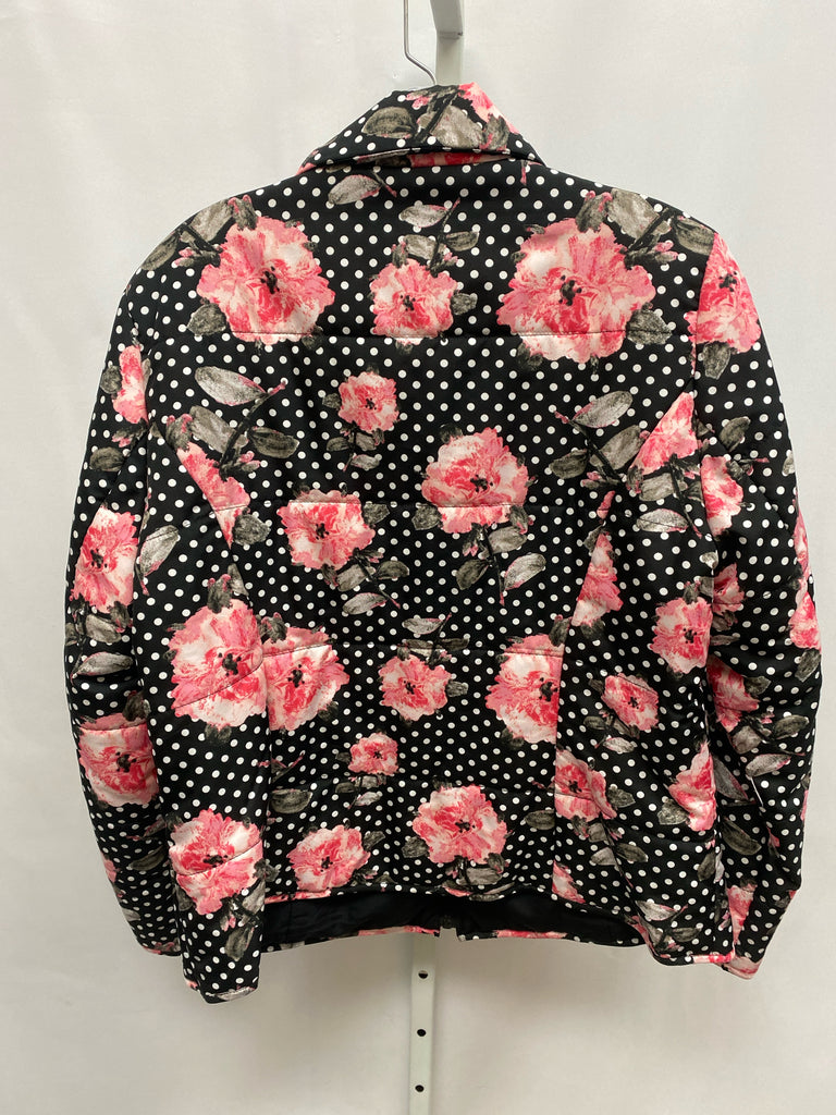 Chico's Size Chico's 1 (Medium) Black/Pink Jacket/Top