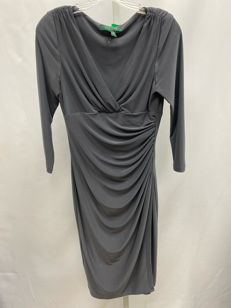 Size 4 lauren Gray 3/4 Sleeve Dress