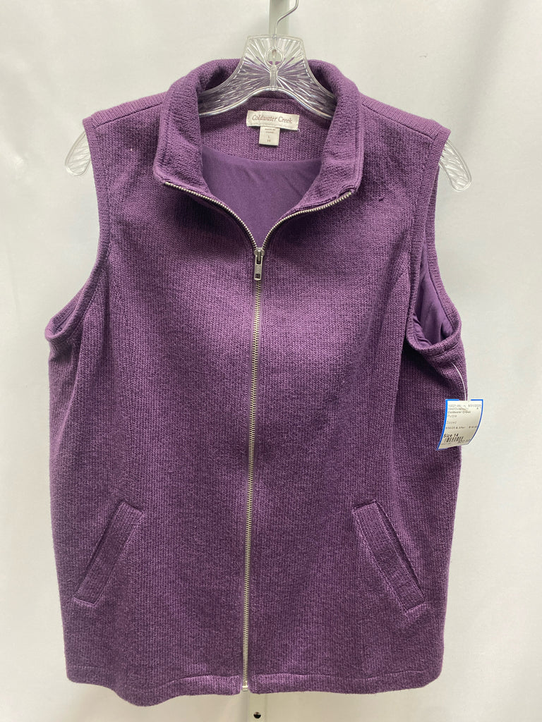 Coldwater Creek Size 14 Purple Vest/Outerwear