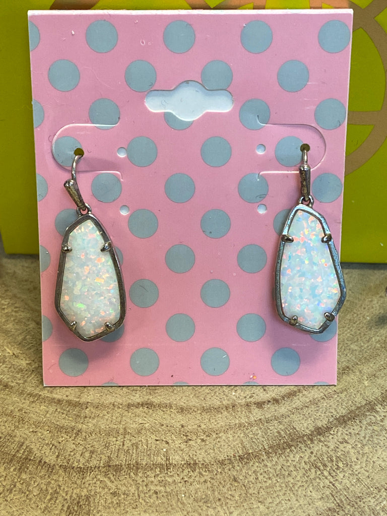 Kendra Scott White Earrings