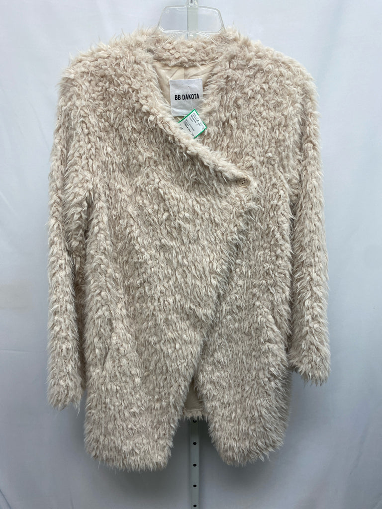BB Dakota Size Small Cream Jacket/Outerwear