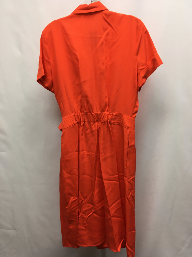 Size Medium New York & Co Orange Short Sleeve Dress
