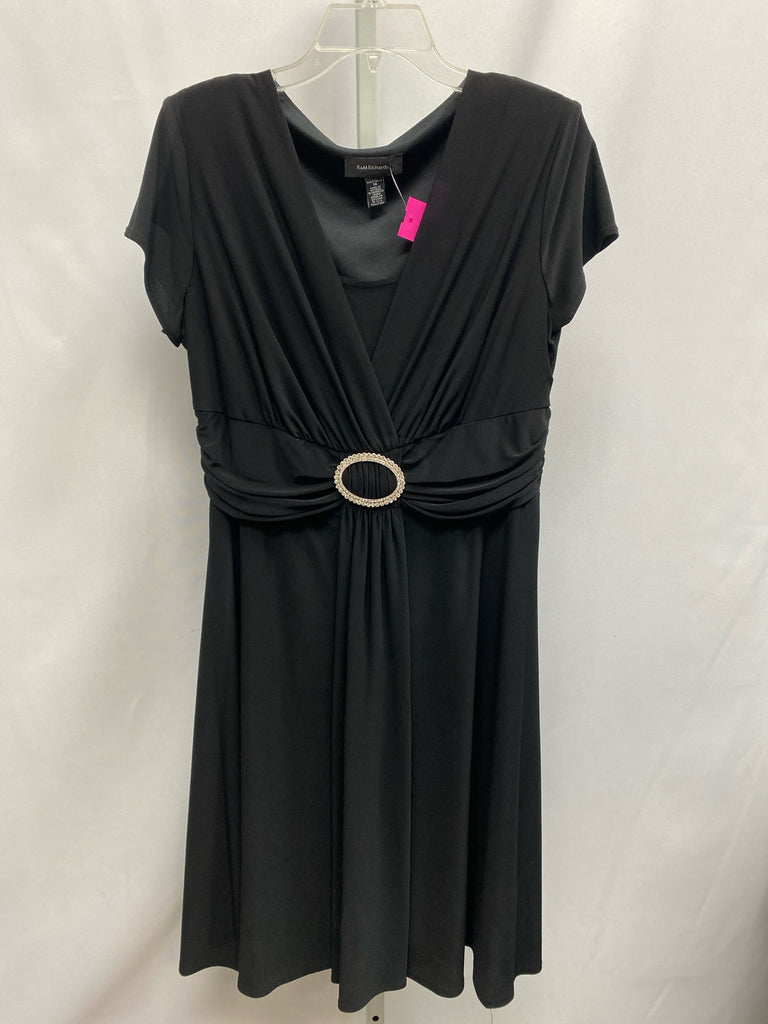 Size 14 R & M Black Short Sleeve Dress