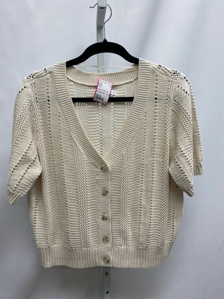 Sonoma Size XL Cream Cardigan