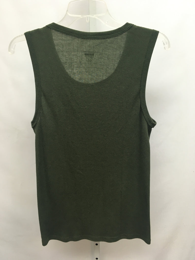 Spyder Size Large Army Green Sleeveless Top