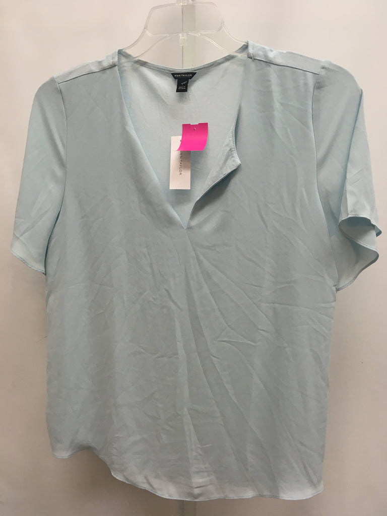 Ann Taylor Size Large Blue Short Sleeve Top