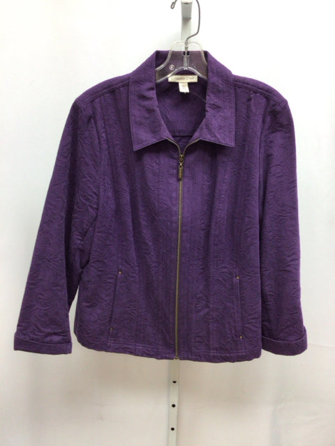 Coldwater Creek Size P14 Purple Jacket