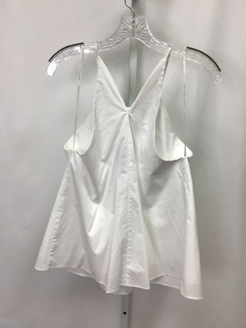 AMANDA UPRICHARD Size Medium White Sleeveless Top
