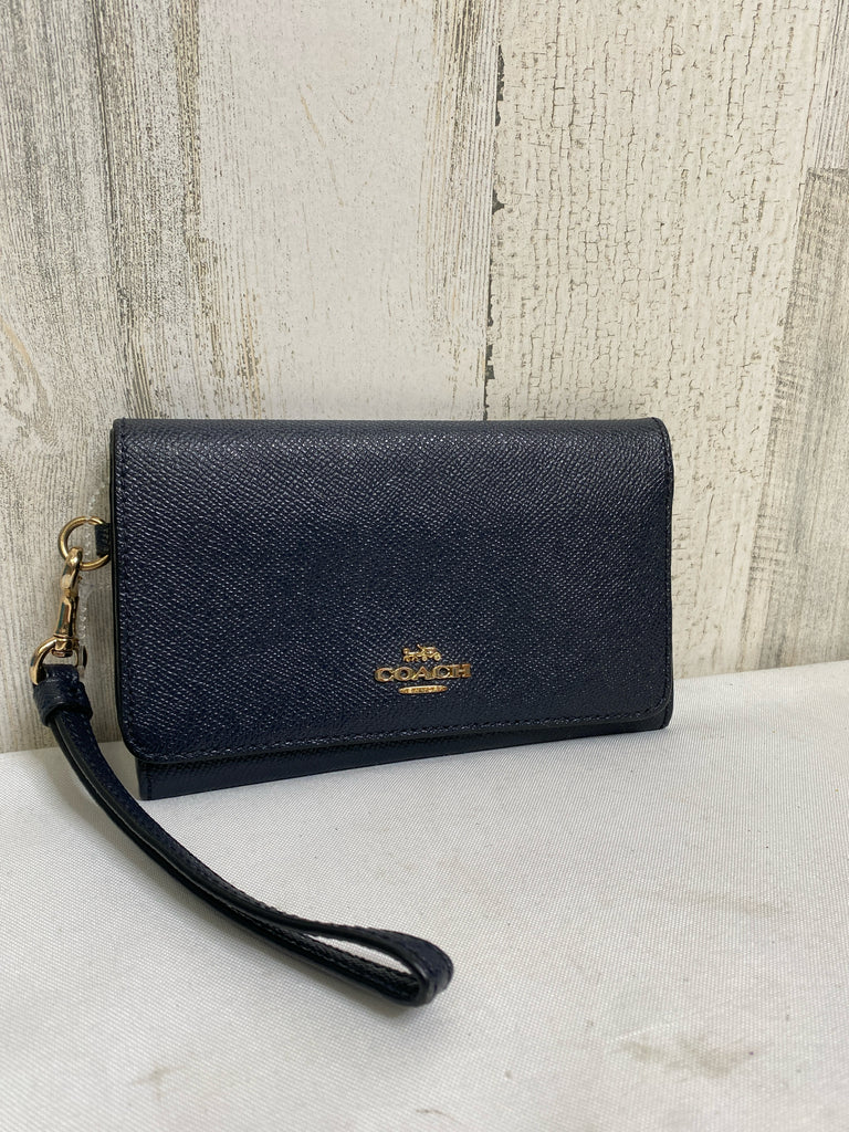 Coach Navy Designer Wristlet