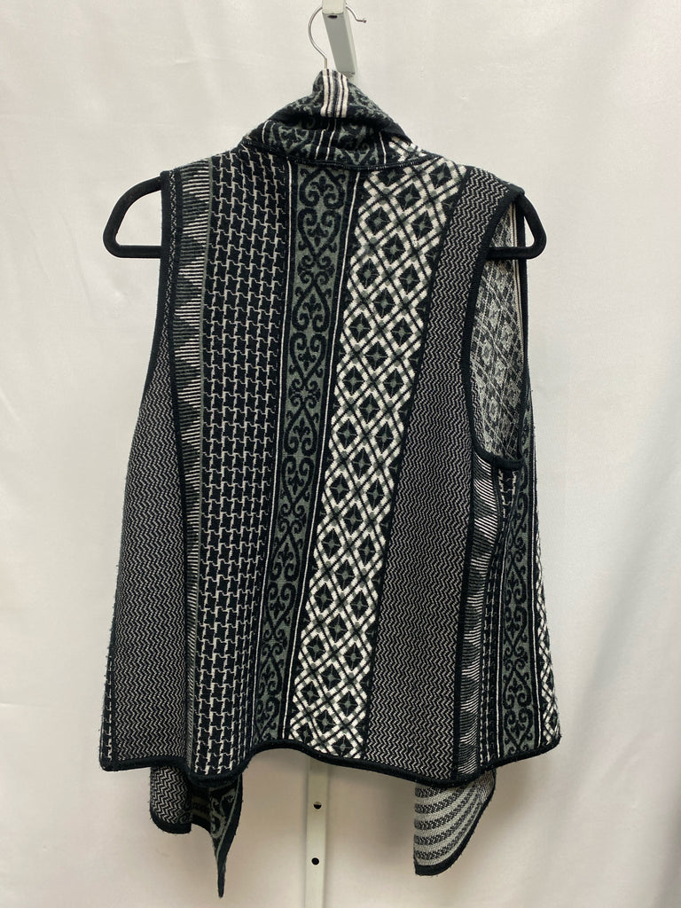 Foxcroft Size Large Black/Gray Vest/Top