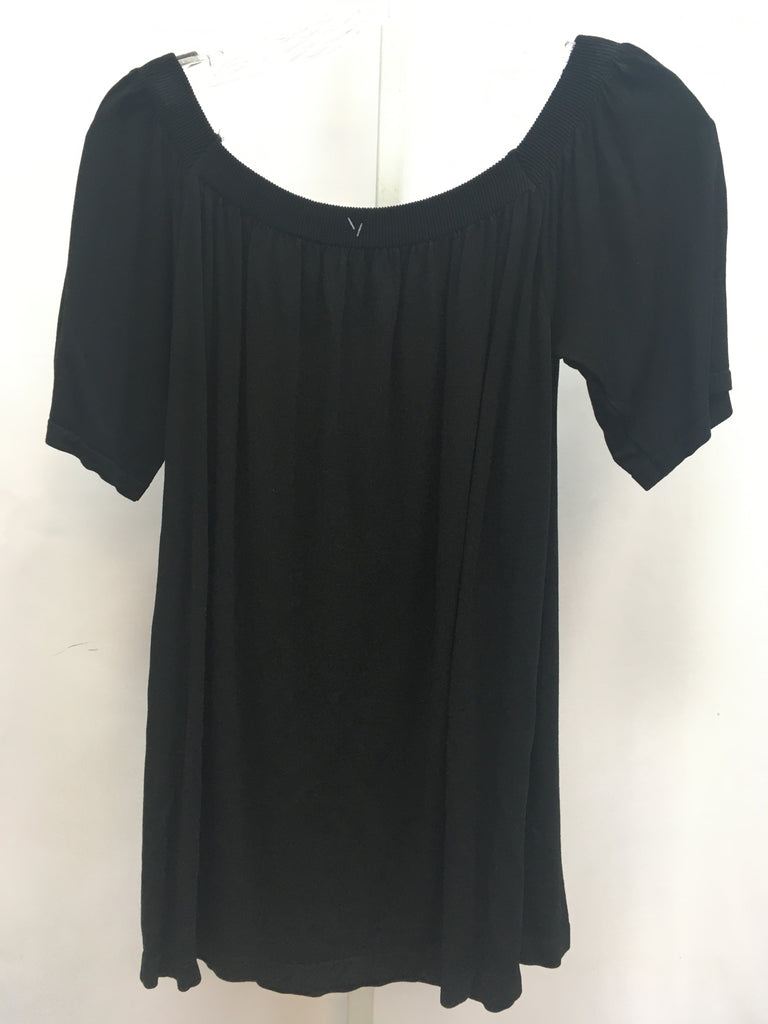 M. Rena Size S/M Black Short Sleeve Tunic