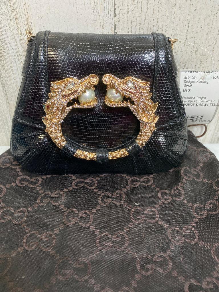 Gucci Black Designer Handbag