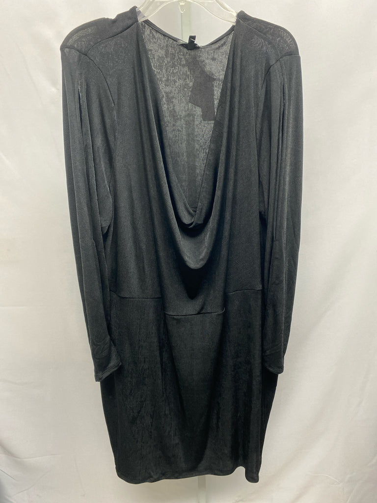 Size 4X Black Long Sleeve Dress