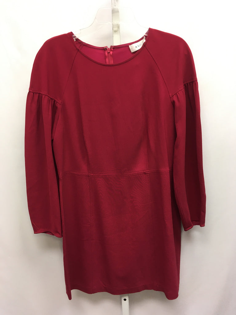 ALC Size 12 Magenta Long Sleeve Dress