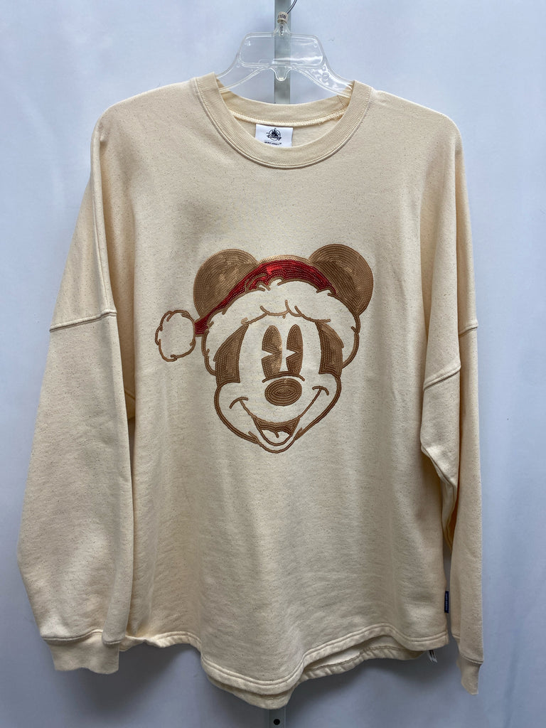 Disney Size XXL Cream Long Sleeve Top