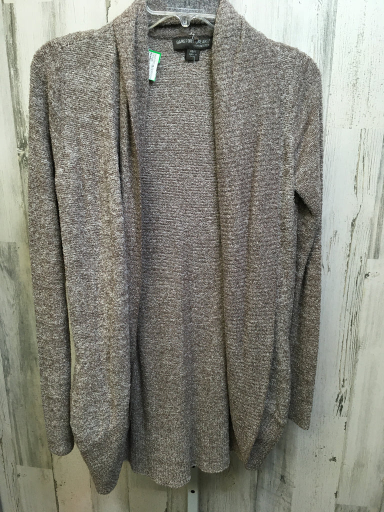 Barefoot Dreams Size XS Tan Heather Cardigan