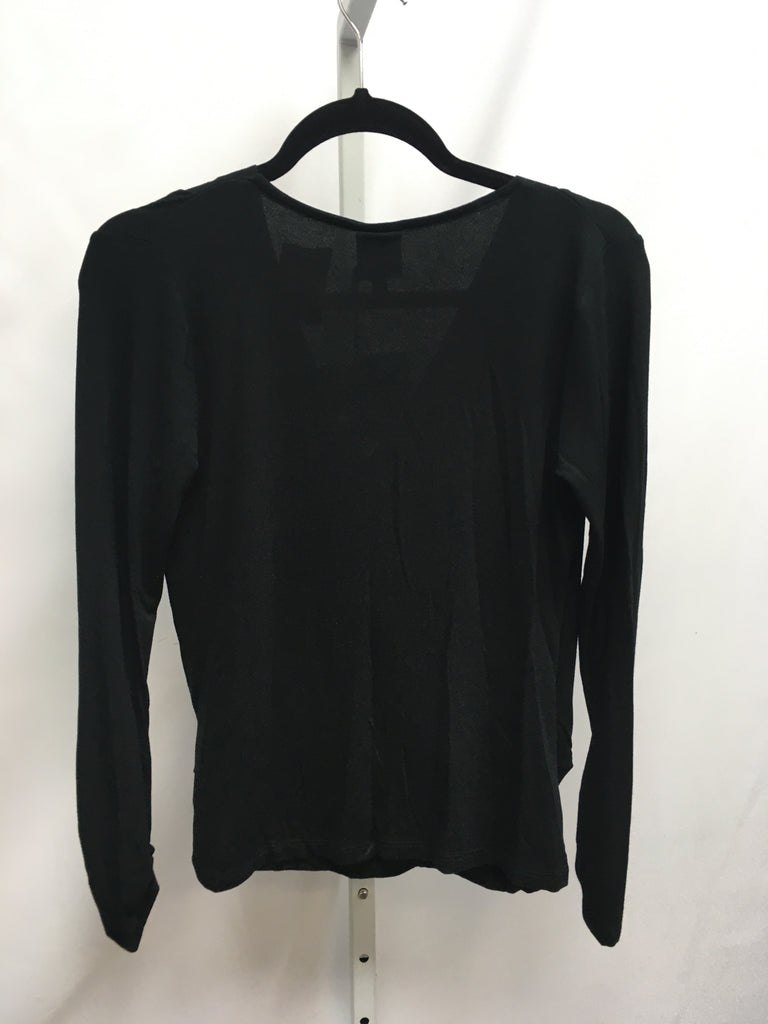 Bobeau Size XS Black Long Sleeve Top